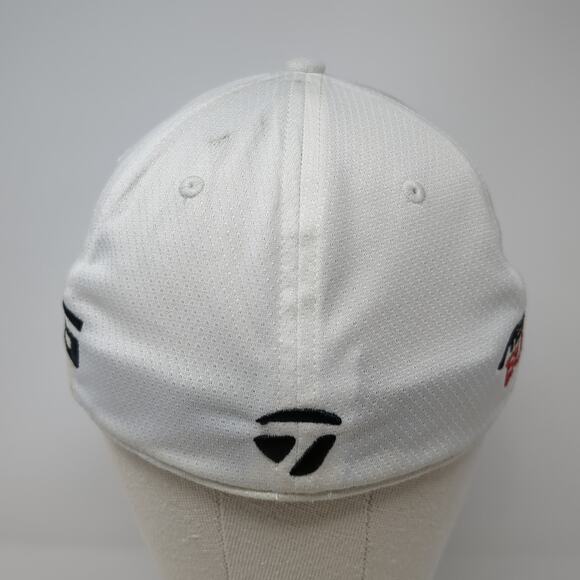 TaylorMade R15 Fitted Hat White Medium Aero Burner Embroidered Outdoor - Picture 6 of 10